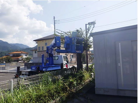 協会会館清掃作業の様子